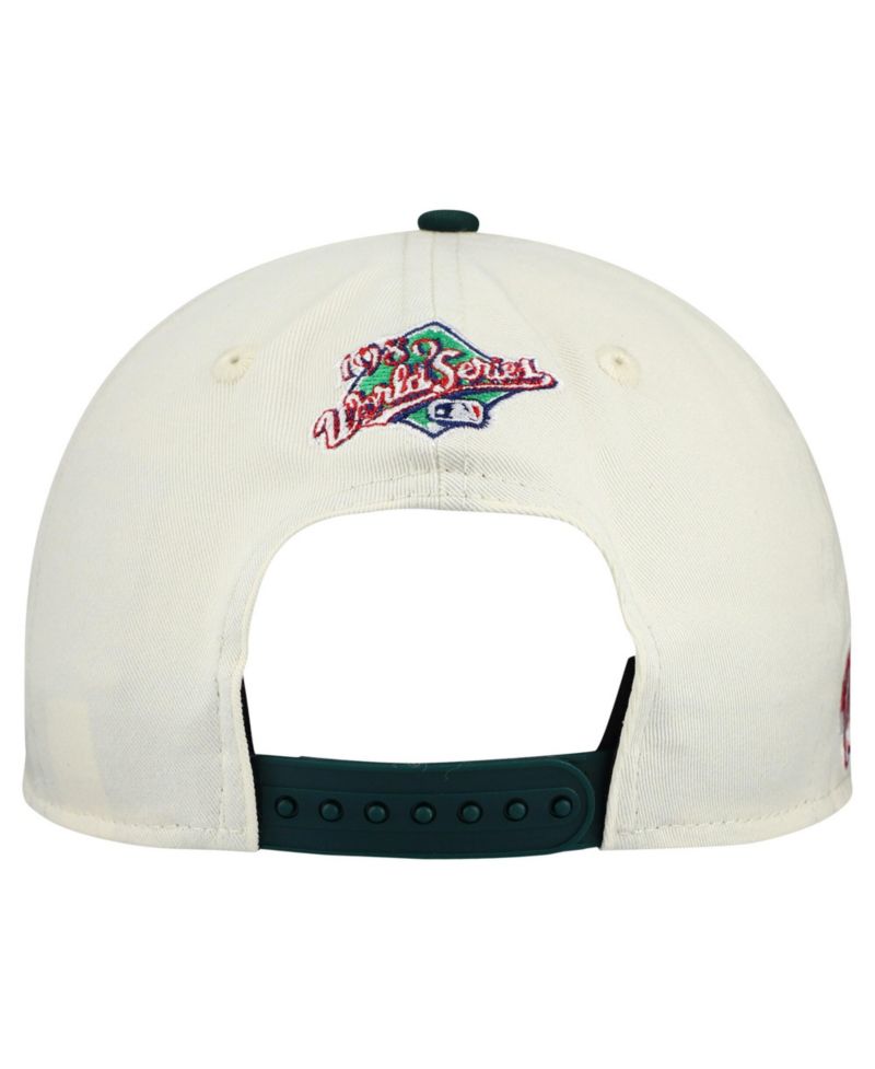 Men's Cream/Green Oakland Athletics World Series 9FORTY M-Crown A-Frame Adjustable Hat