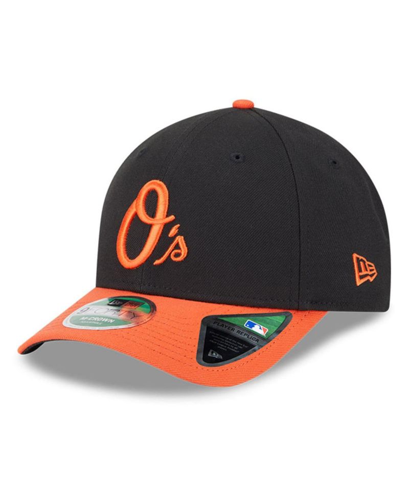 Men's Black Baltimore Orioles Player Replica 9Forty Adjustable Hat