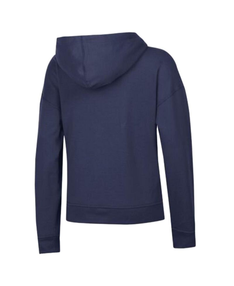 Women's Navy Atlanta Braves Vintage Power Blend Hoodie