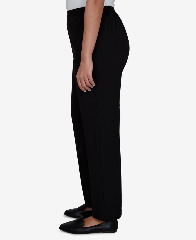Petite Pull-On Straight-Leg Pants