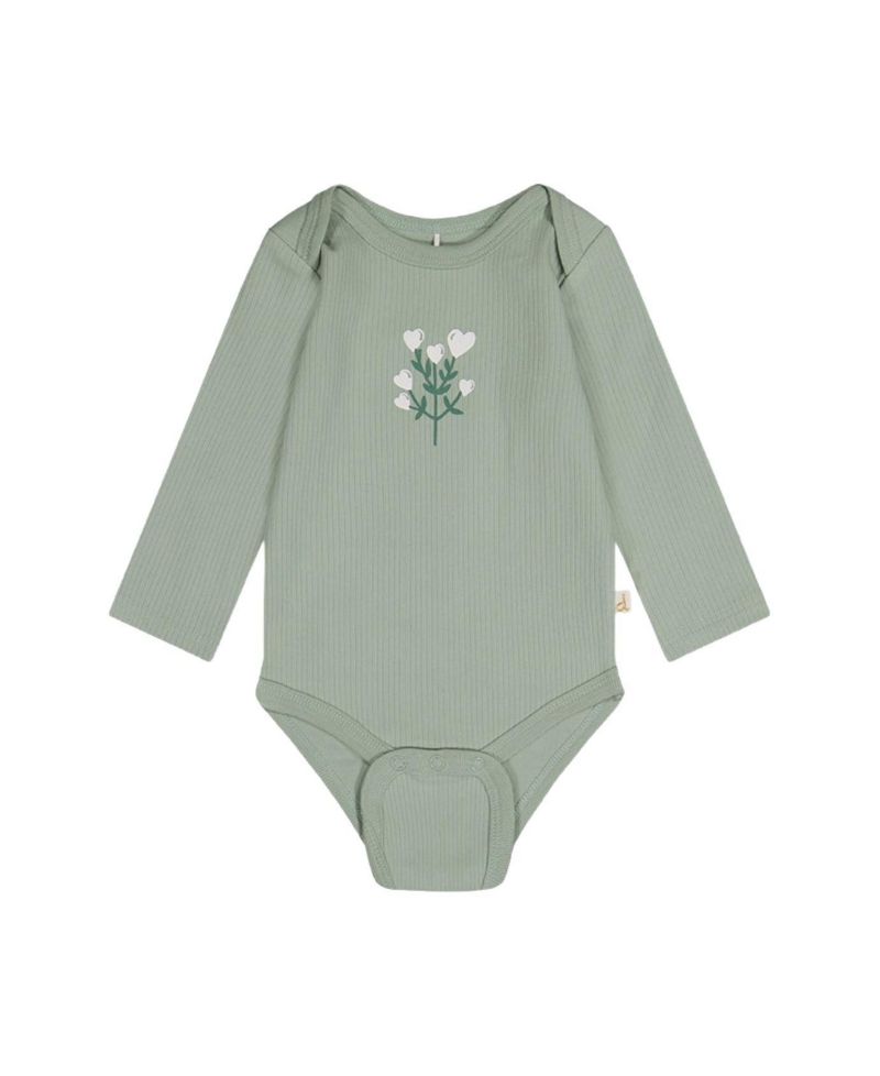 Baby Girl b ( 3M to 24M ) Cotton Onesie Greyish