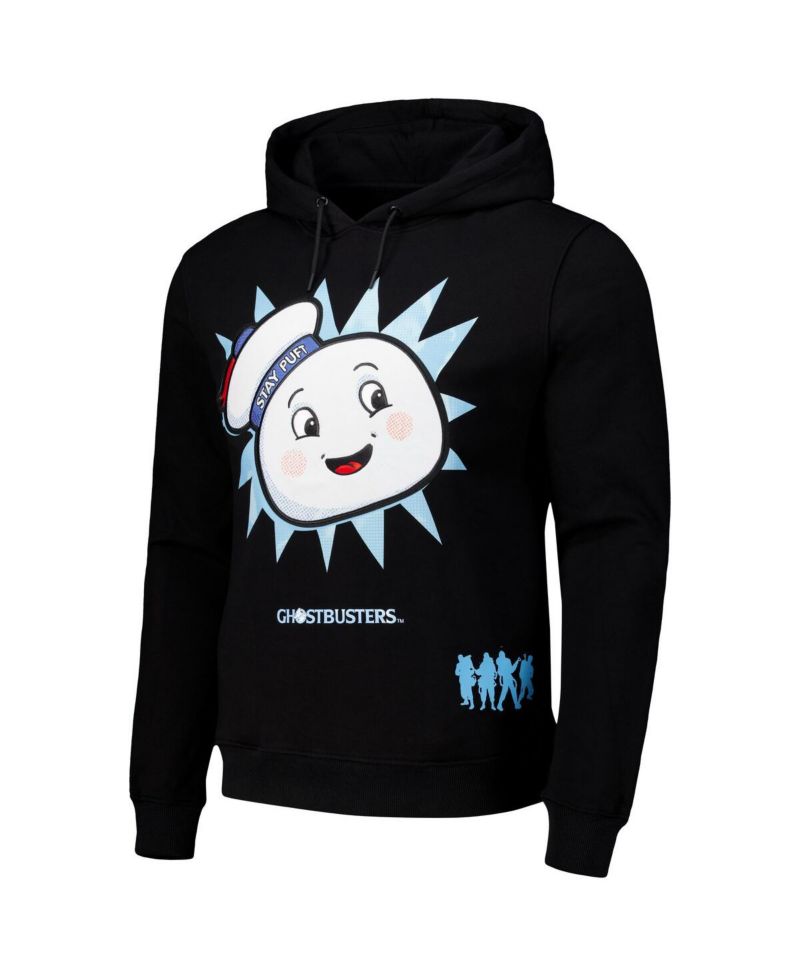 Men's and Women's Black Ghostbusters Stay Puft Pullover Hoodie