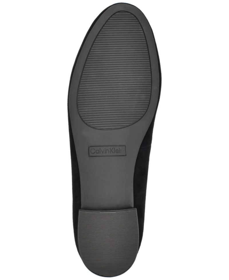Women's Cyrie Suede Low Block Heel Ballet Flats