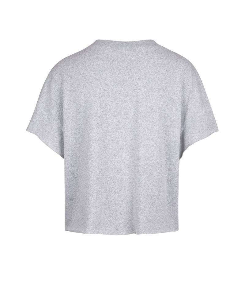 Women's '47 Gray Oregon Ducks Banners Out Oversized Notch-Neck T-Shirt