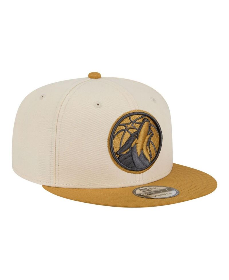 Men's Cream/Tan Minnesota Timberwolves Two-Tone Color Pack 9FIFTY Snapback Hat