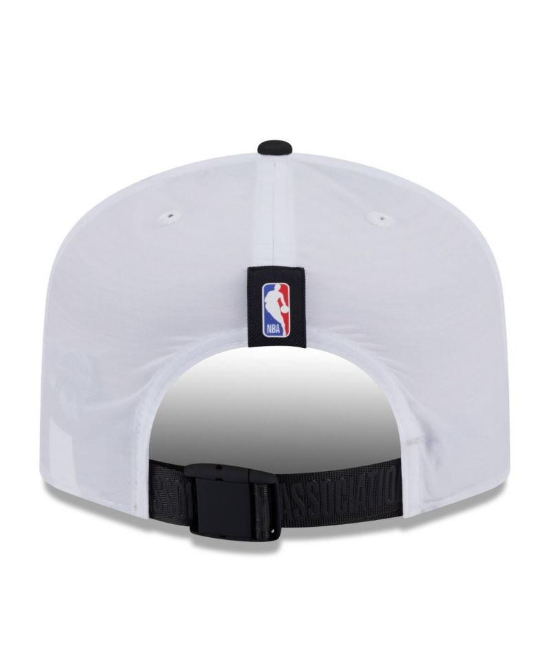 Men's White/Black Miami Heat 2025 NBA Draft On-Stage Nylon 19TWENTY Adjustable Hat