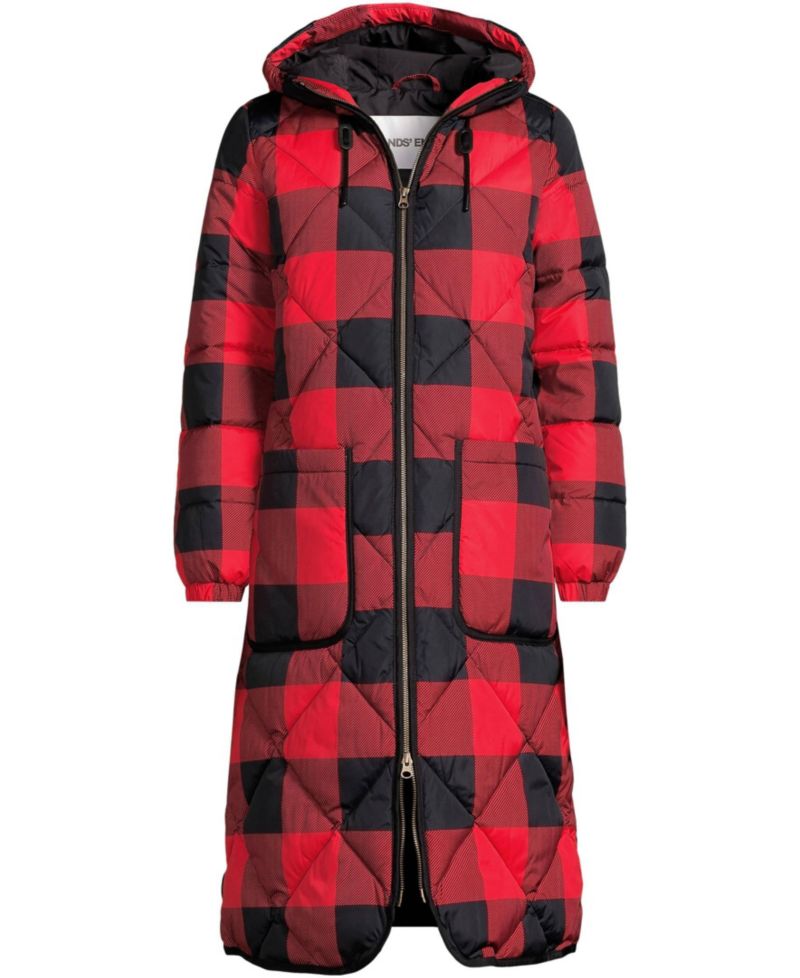 Women's Print FeatherFree Insulated Diamond Quilted Maxi Coat