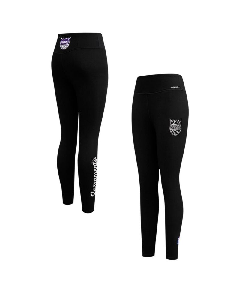 Women's Black Sacramento Kings Paint the City Tri-Blend Jersey Leggings