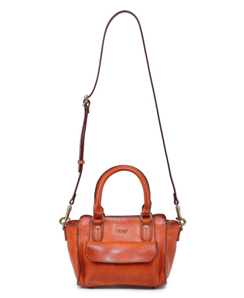 Pansy Small Leather Satchel Bag