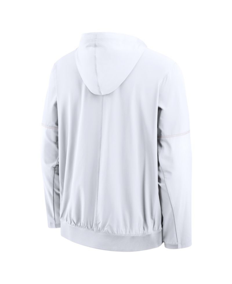 Men's White Texas Longhorns 2026 Sideline Anorak Half-Zip Hoodie