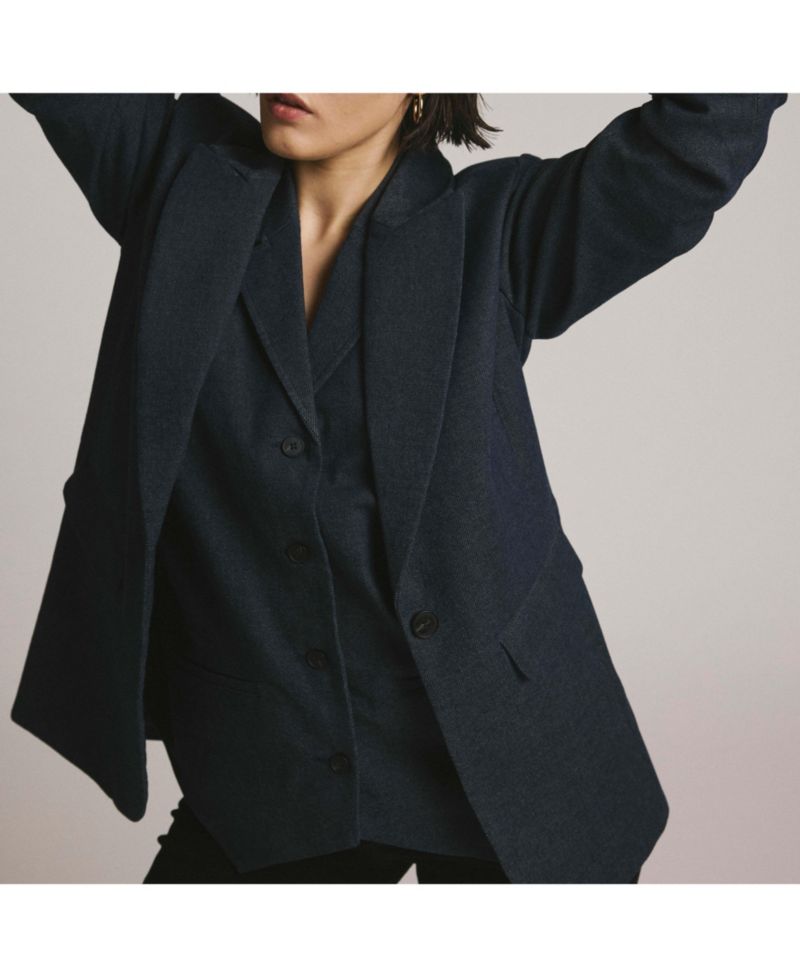 Women's Denim Look Blazer