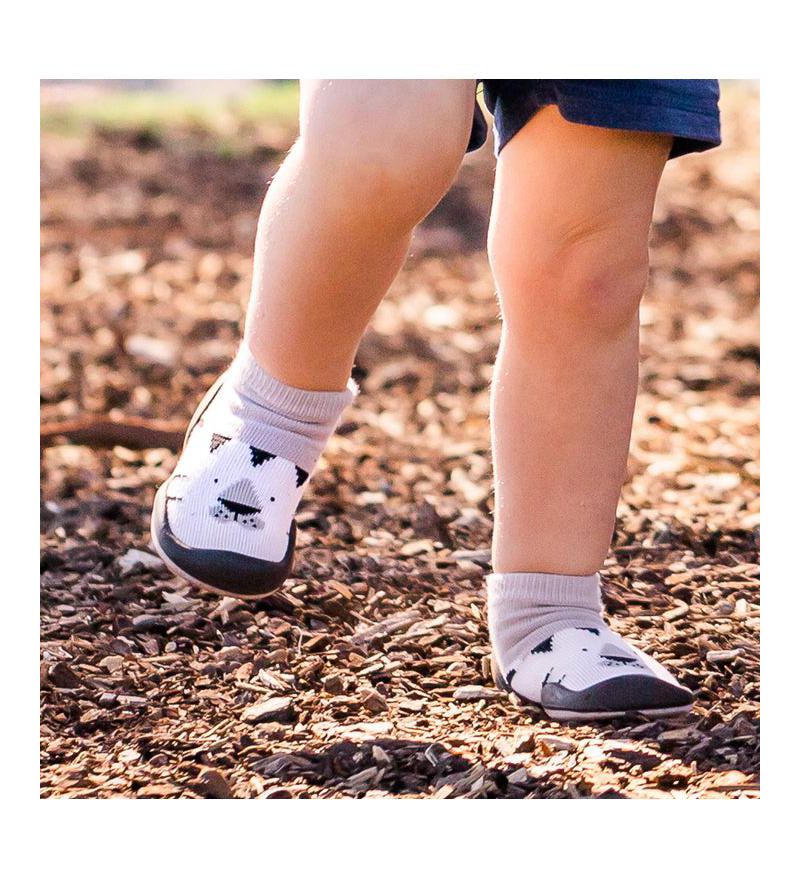 Infant Boys Breathable Washable Non-Slip Sock Shoes White Tiger
