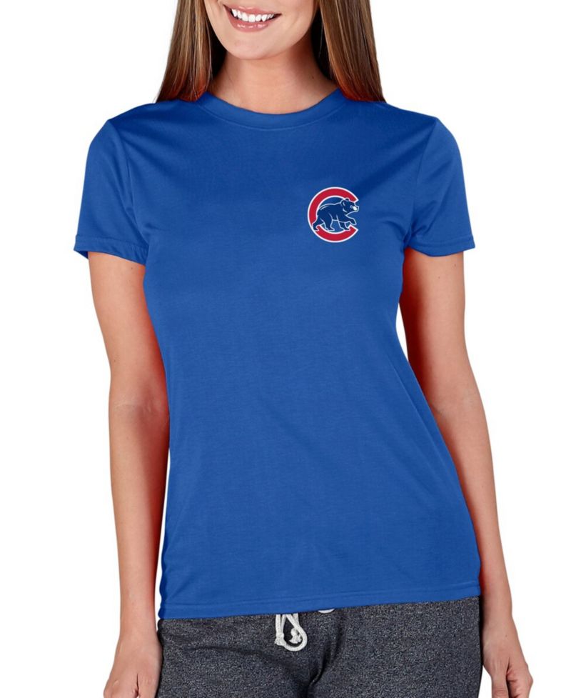 Women's Royal Chicago Cubs Marathon Knit Top