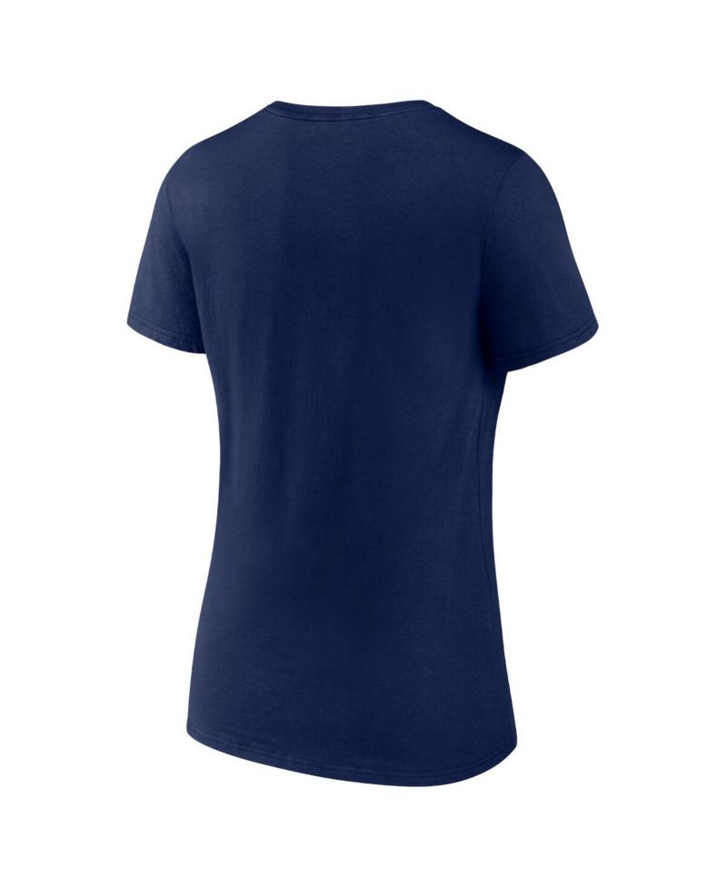 Women's Navy Nashville Predators Authentic Pro V-Neck T-shirt