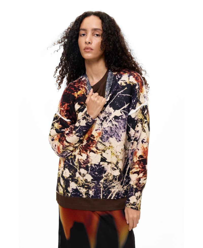 Women's Jacquard Print Sweater