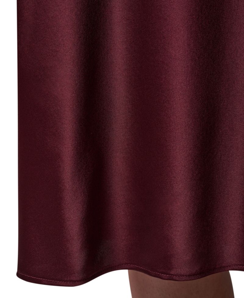 Petite High-Waisted A-Line Midi Skirt