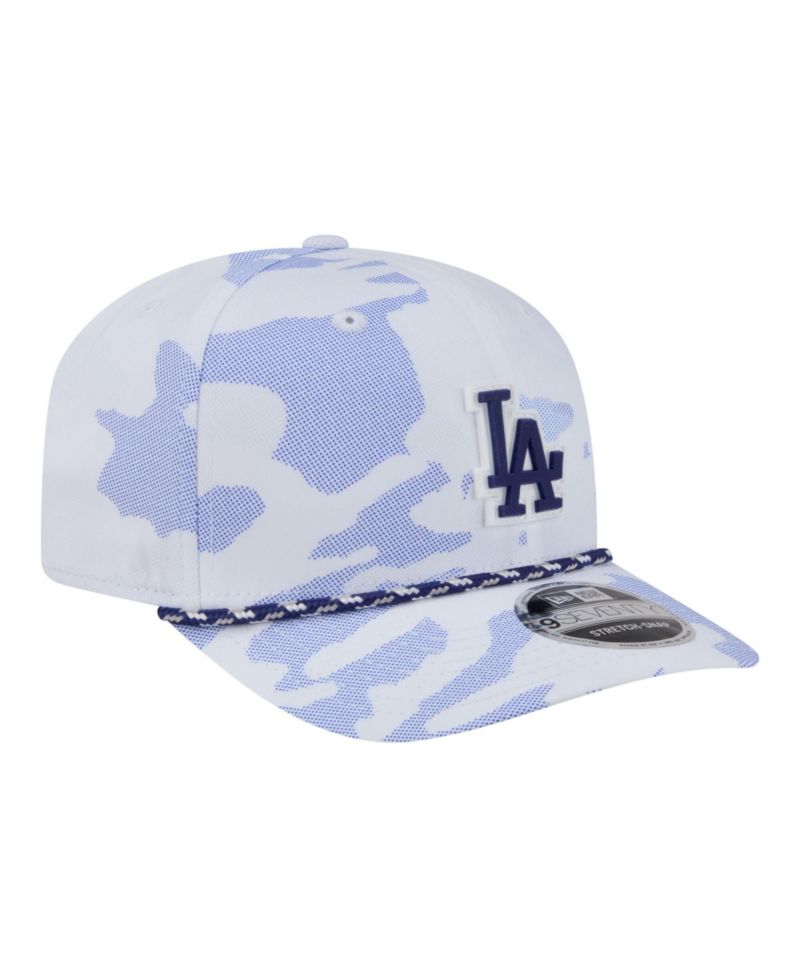 Men's White Los Angeles Dodgers Camo Rope 9SEVENTY Adjustable Hat