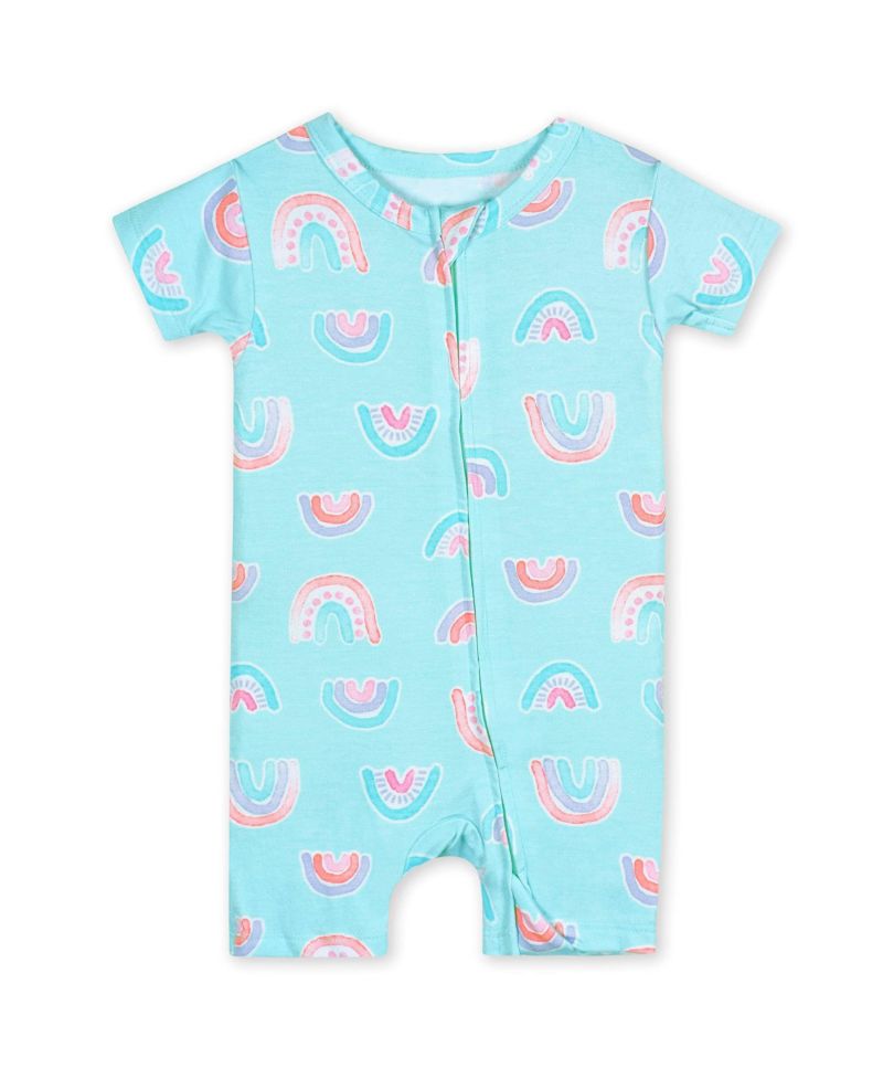 Baby Boys Buttery Soft Viscose Made from Eucalyptus Snug Fit Romper Pajamas