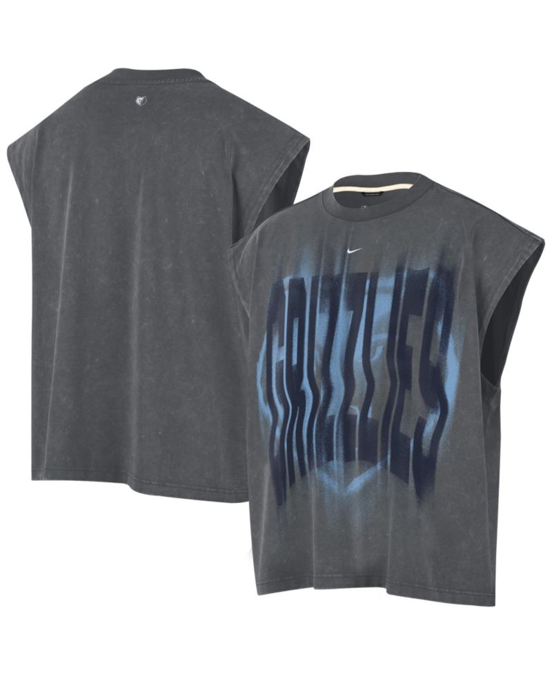 Men's Charcoal Memphis Grizzlies 2026 Standard Issue Pre-Game Sleeveless Top