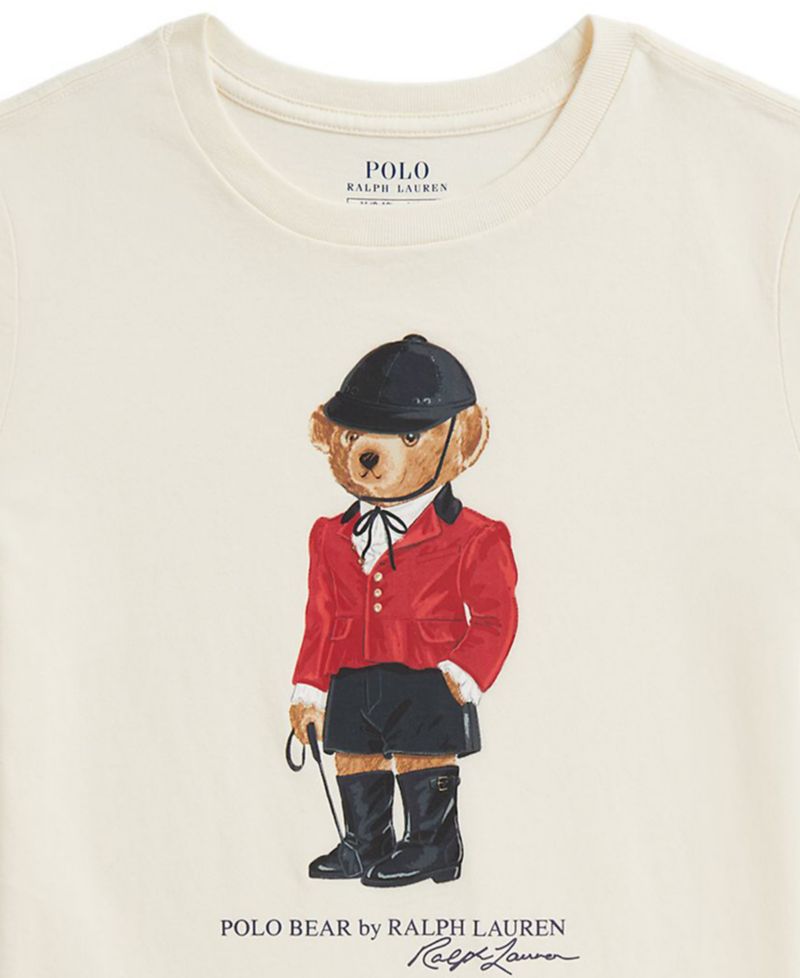 Girls' 7-16 Polo Bear Graphic Cotton T-Shirt
