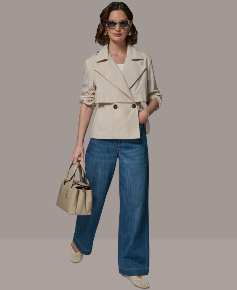Women's Double-Breasted Flanged Jacket