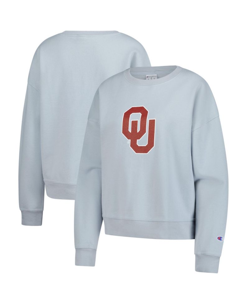 Women's Oklahoma Sooners Powerblend Relaxed-Fit Crewneck Long-Sleeve Sweatshirt