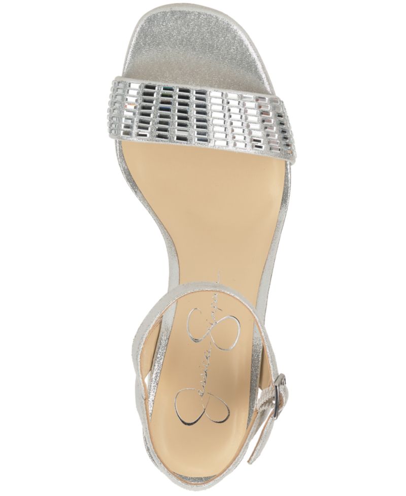 Women's Skilia Platform Block Heel Rhinestone Sandals