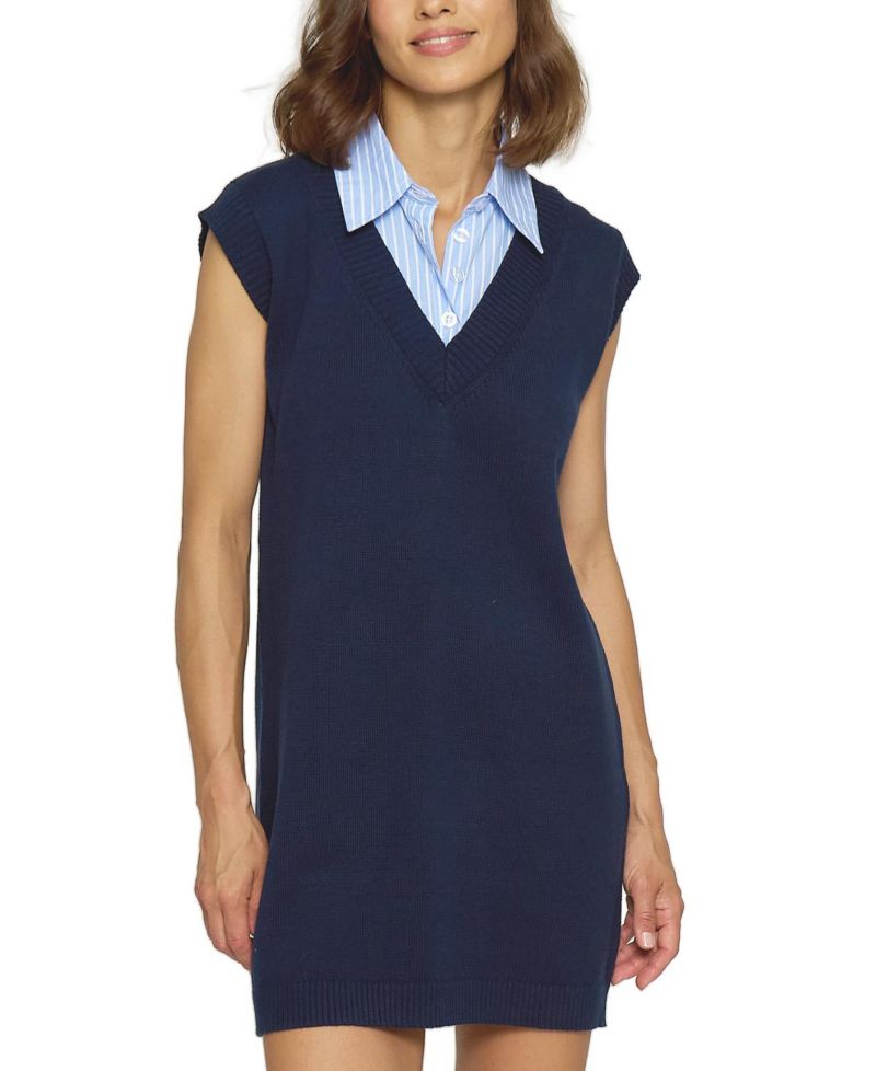 Women's Sleeveless Twofer Dress