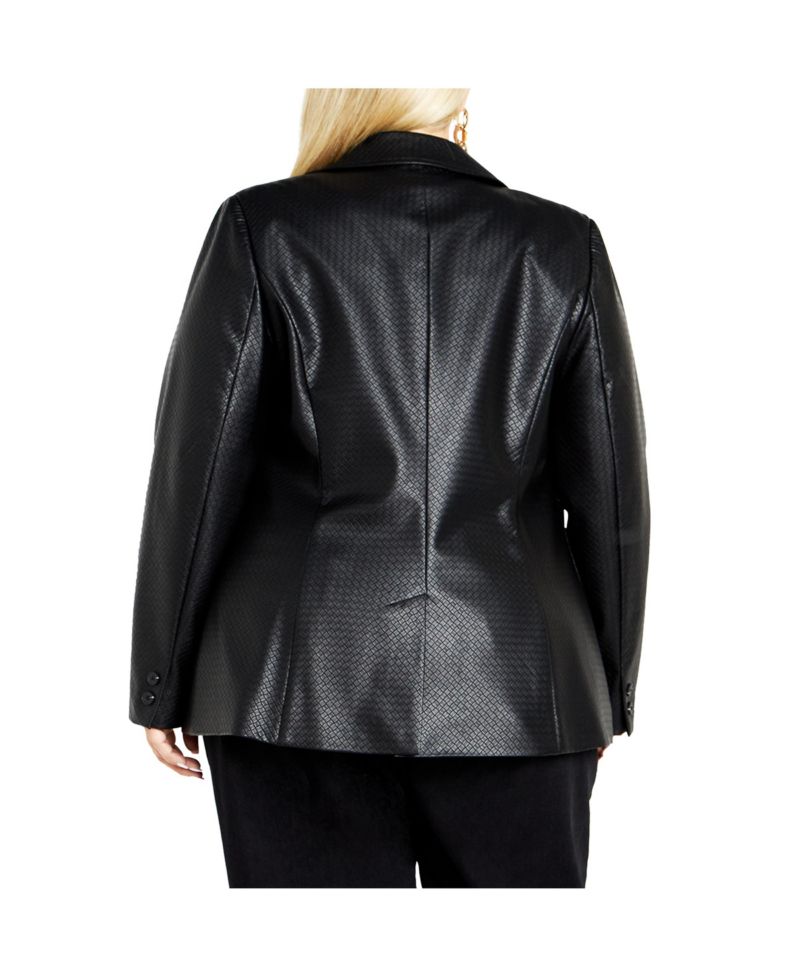 Plus Size Fallon Faux Leather Jacket