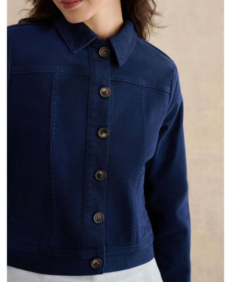 Women's Selborne Boxy Cropped Denim Jacket