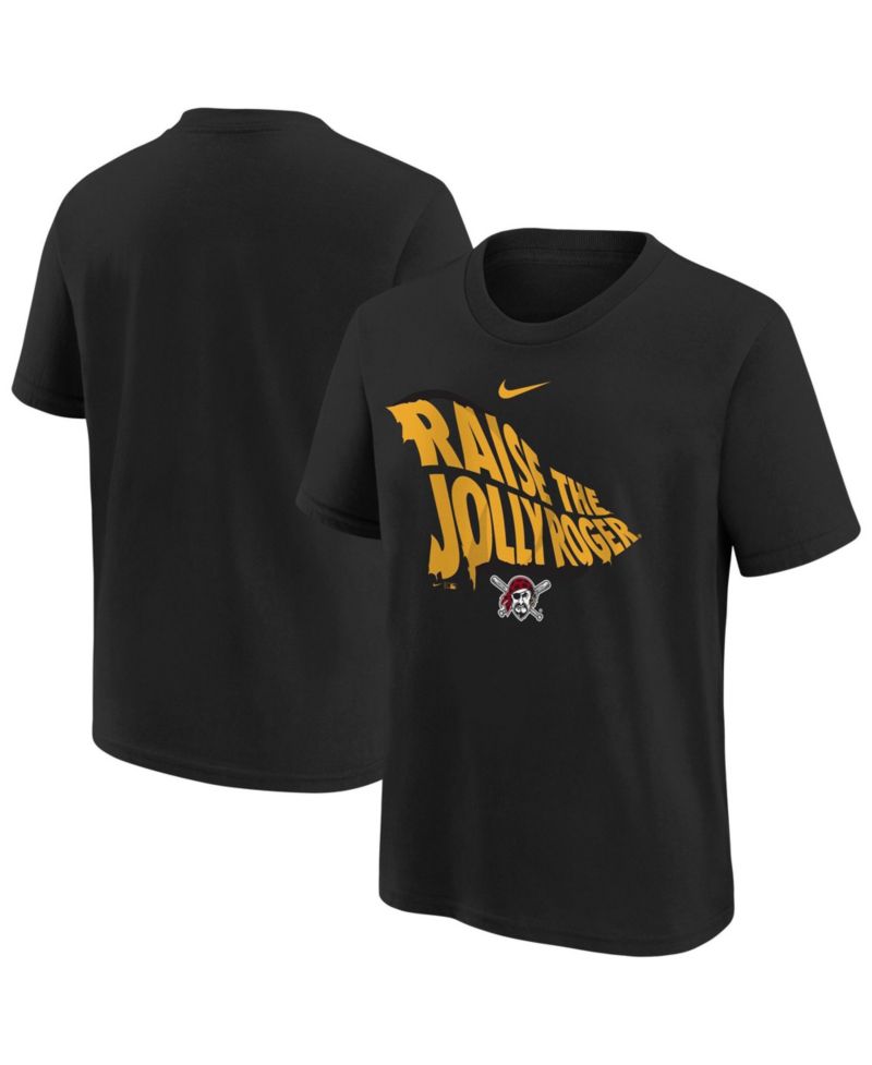 Big Boys and Girls Black Pittsburgh Pirates Hometown Collection T-Shirt