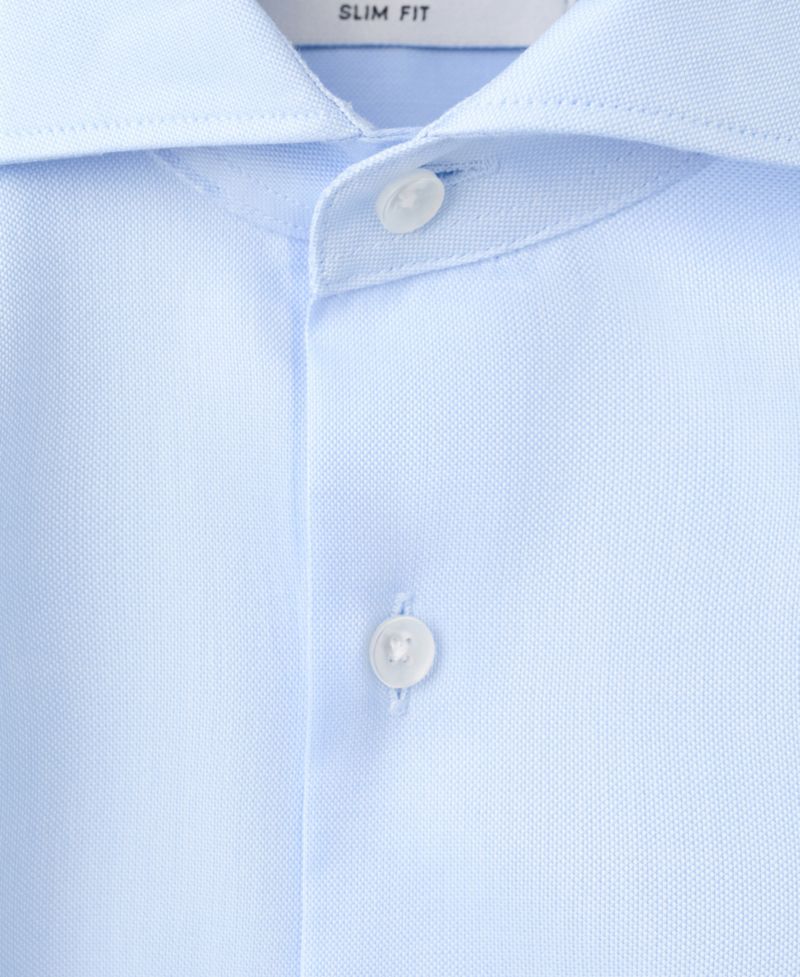 Men's Slim-Fit Cotton Dress Shirt
