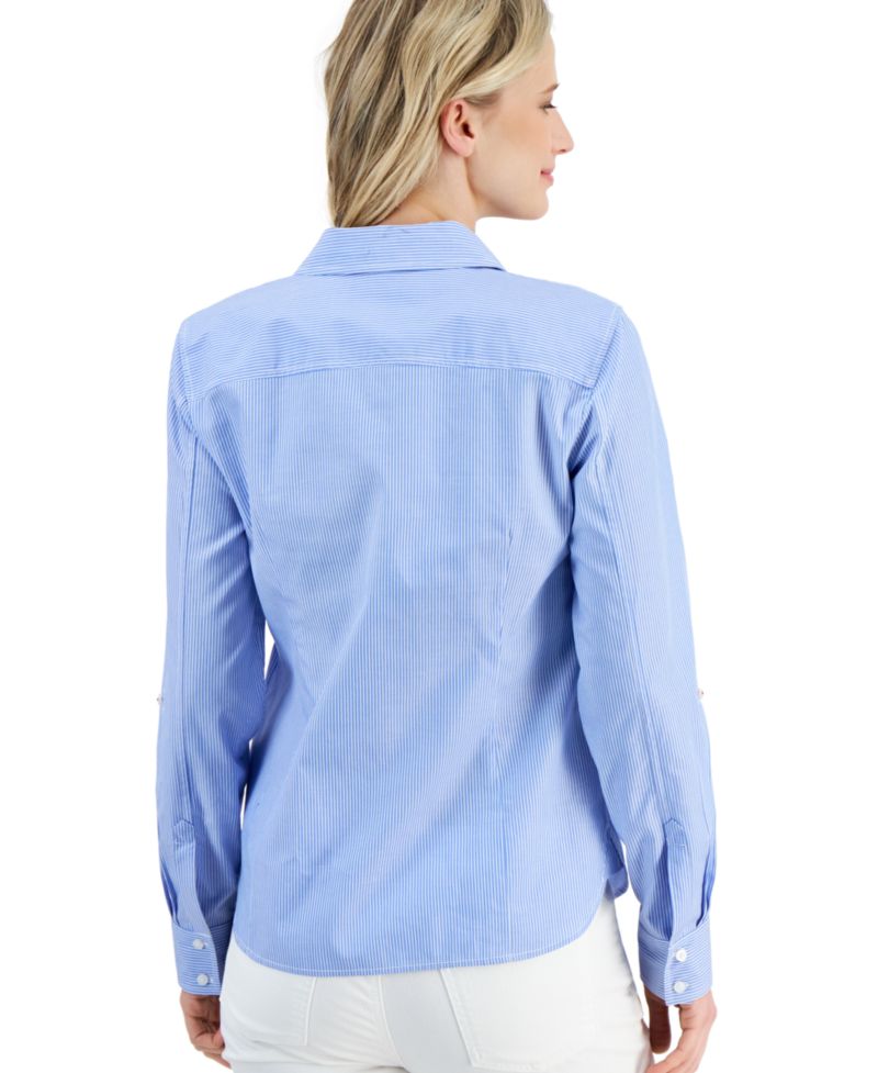Women's Springfield Stripe Roll-Tab Shirt