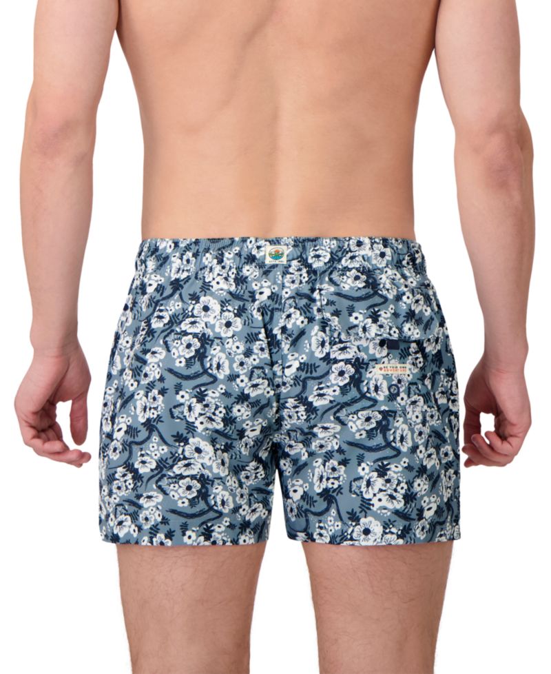 Sunset and Vines Men's Floral Woven Swim Trunks