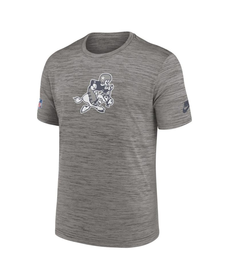 Men's Heather Charcoal Dallas Cowboys 2023 Sideline Alternate Logo Performance T-shirt