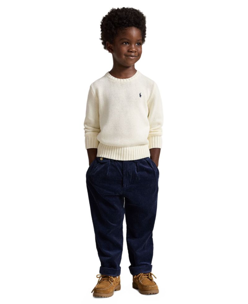 Boys' 2T-7 Crewneck Sweater