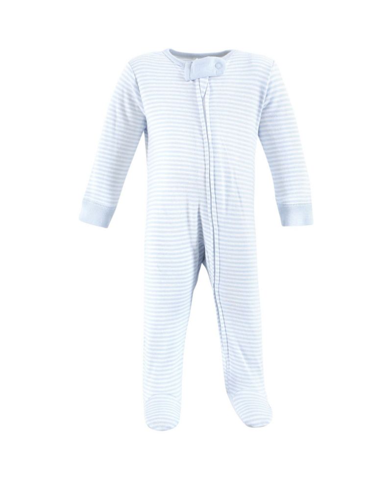 Baby Boys Organic Cotton Sleep and Play, Cookies And Milk, 0-3 Months