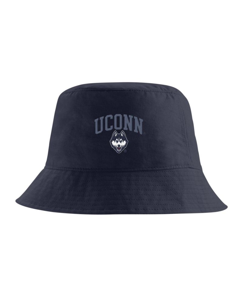 Men's Navy UConn Huskies Apex Striped Bucket Hat