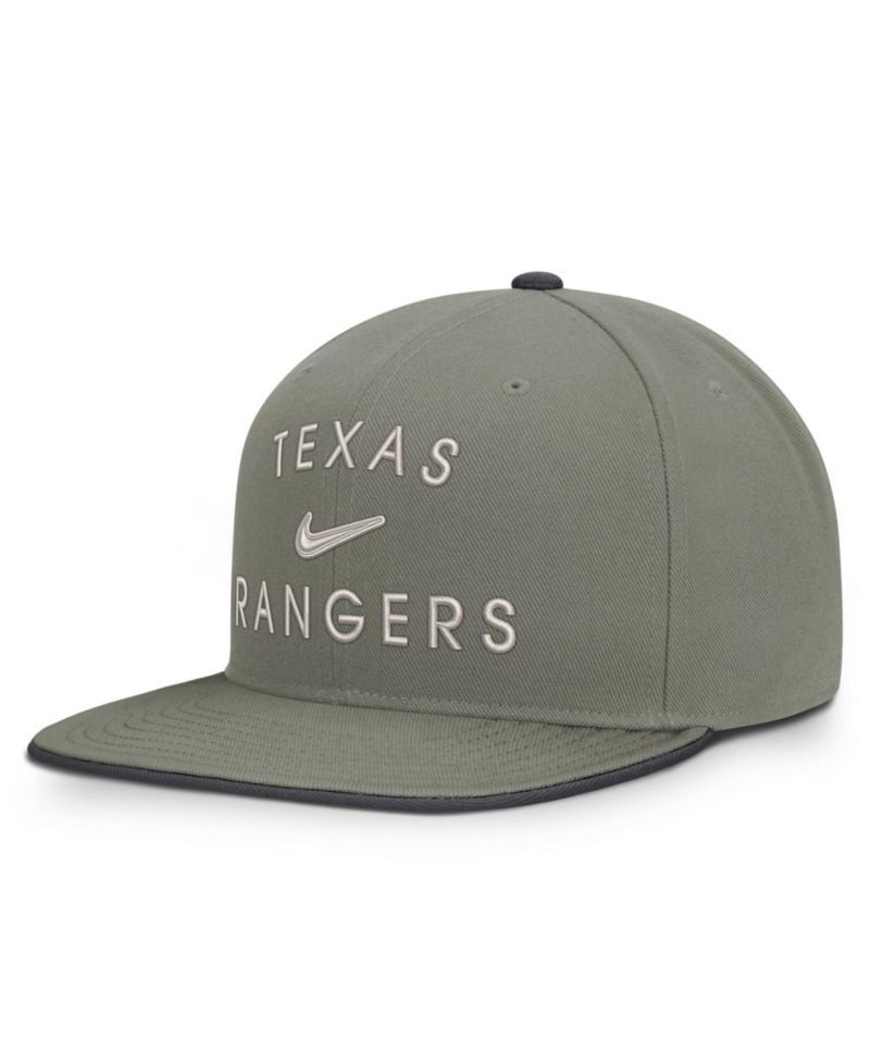 Men's Olive Texas Rangers Pro Dri-FIT snapback Hat