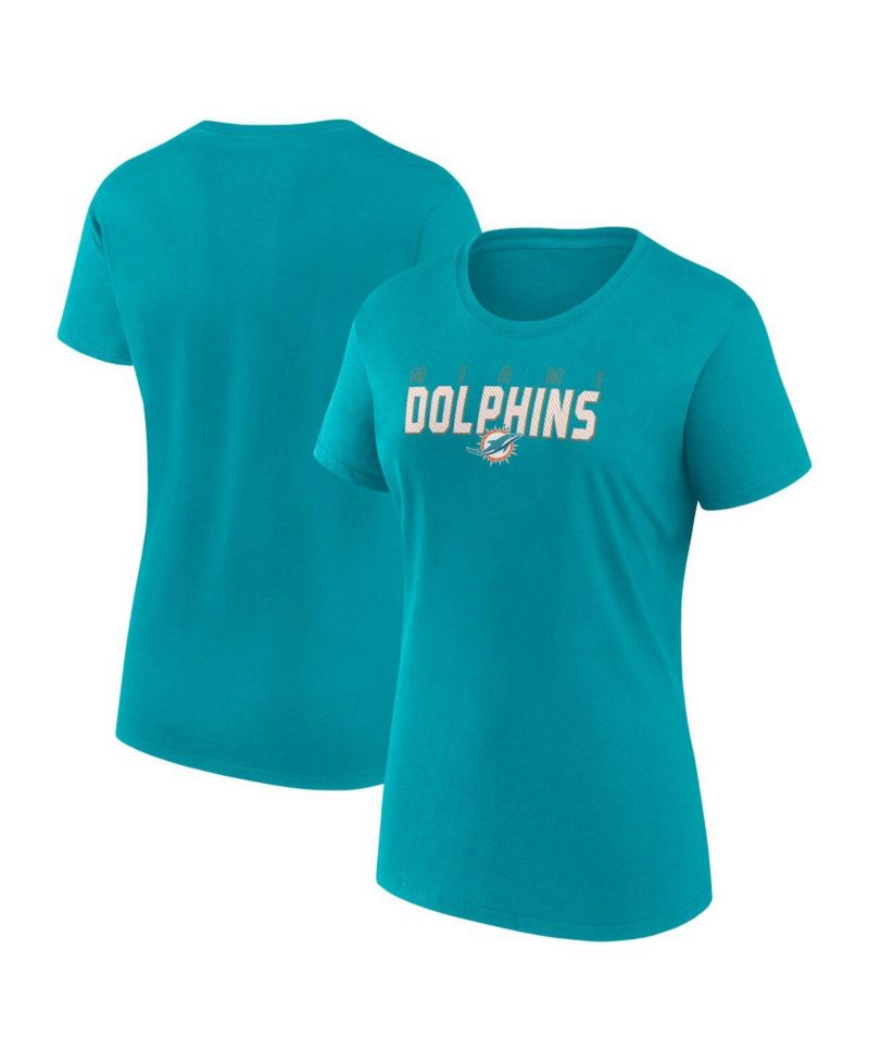 Women's Aqua Miami Dolphins Lean T-Shirt