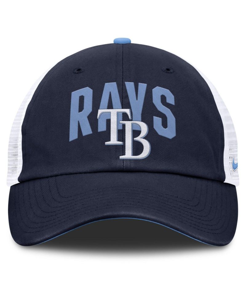 Men's Navy Tampa Bay Rays Primetime Club Adjustable Trucker Hat