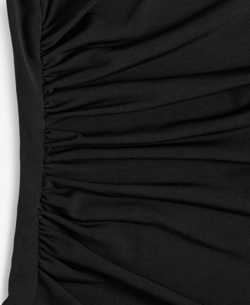 Women's Asymmetrical-Neck Long-Sleeve Top