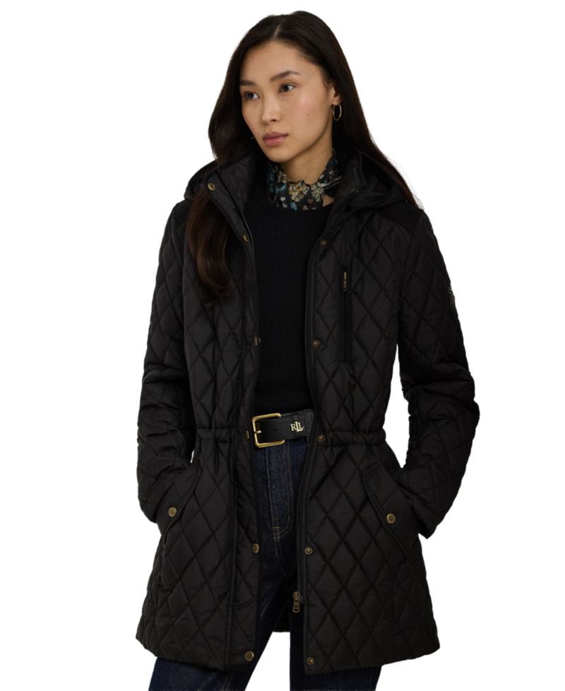 Women's Hooded Anorak Quilted Coat, Created for Macy's