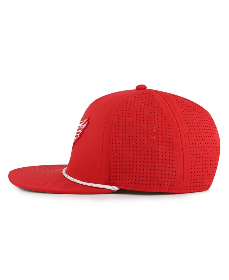 Men's Red Detroit Red Wings Buxton Pro Tech Adjustable Hat