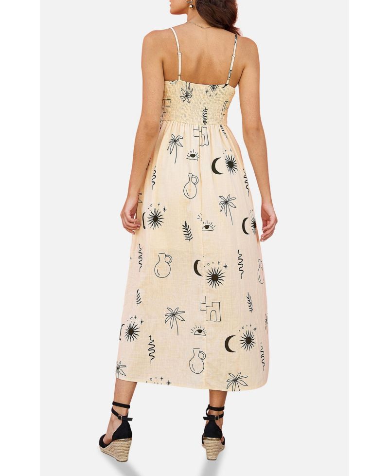 Women's Mystic Print Midi Dress