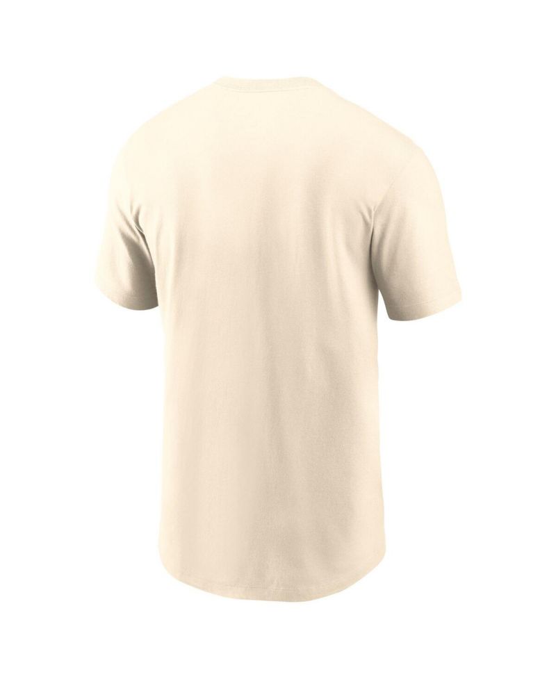 Men's Cream Cincinnati Reds Camo Logo T-Shirt
