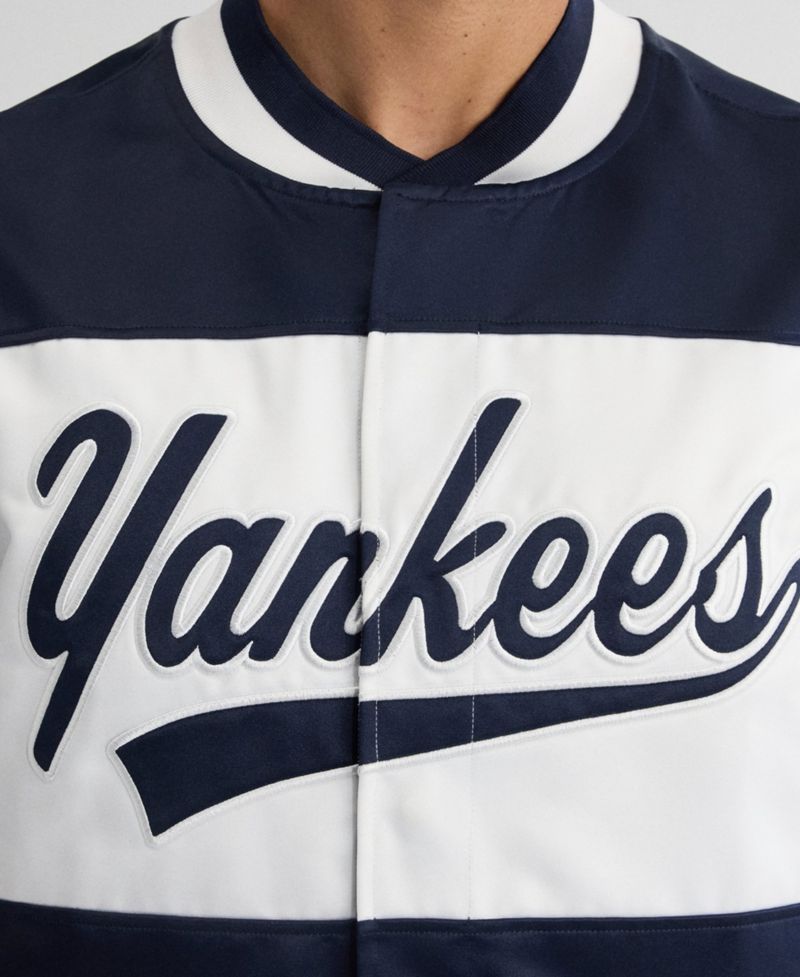 Men's New York Yankees Iconic Short-Sleeve Satin Jacket