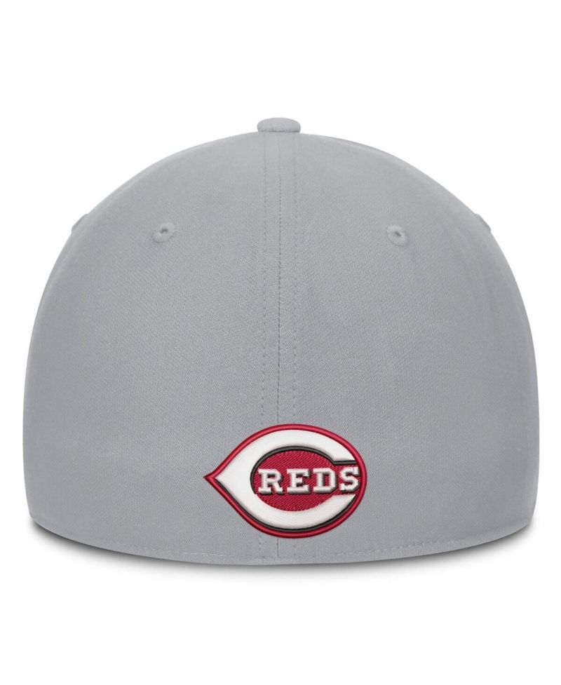 Men's Gray Cincinnati Reds Primetime Rise Dri-FIT Flex Hat