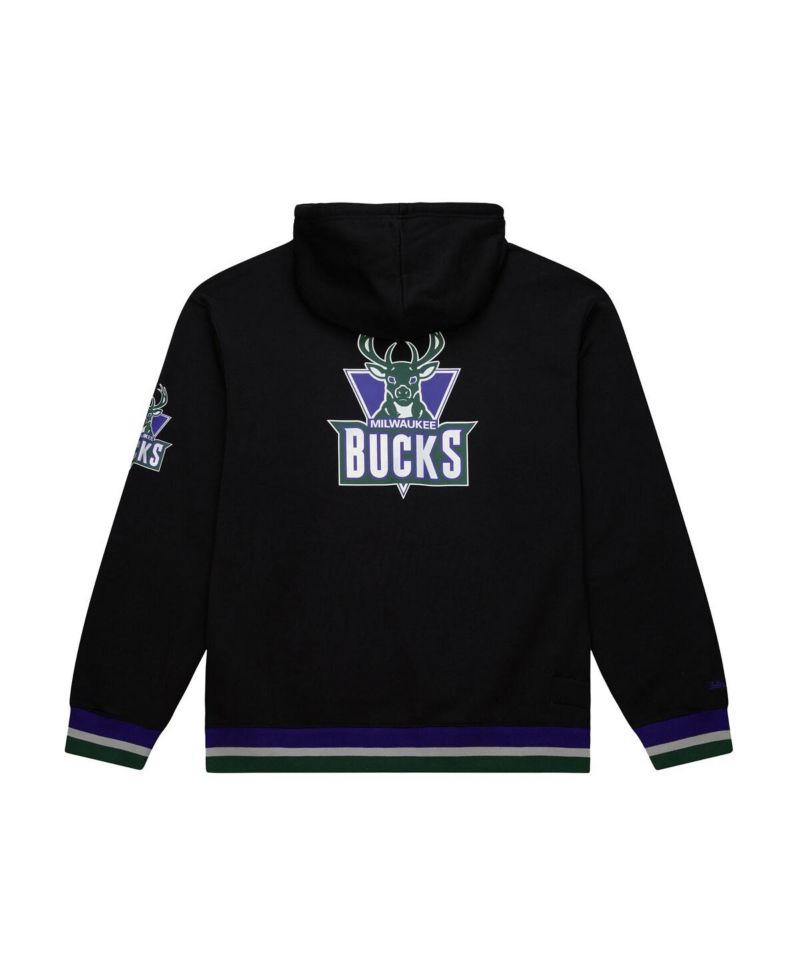 Men's and Women's Black Milwaukee Bucks Heavyweight Hoodie