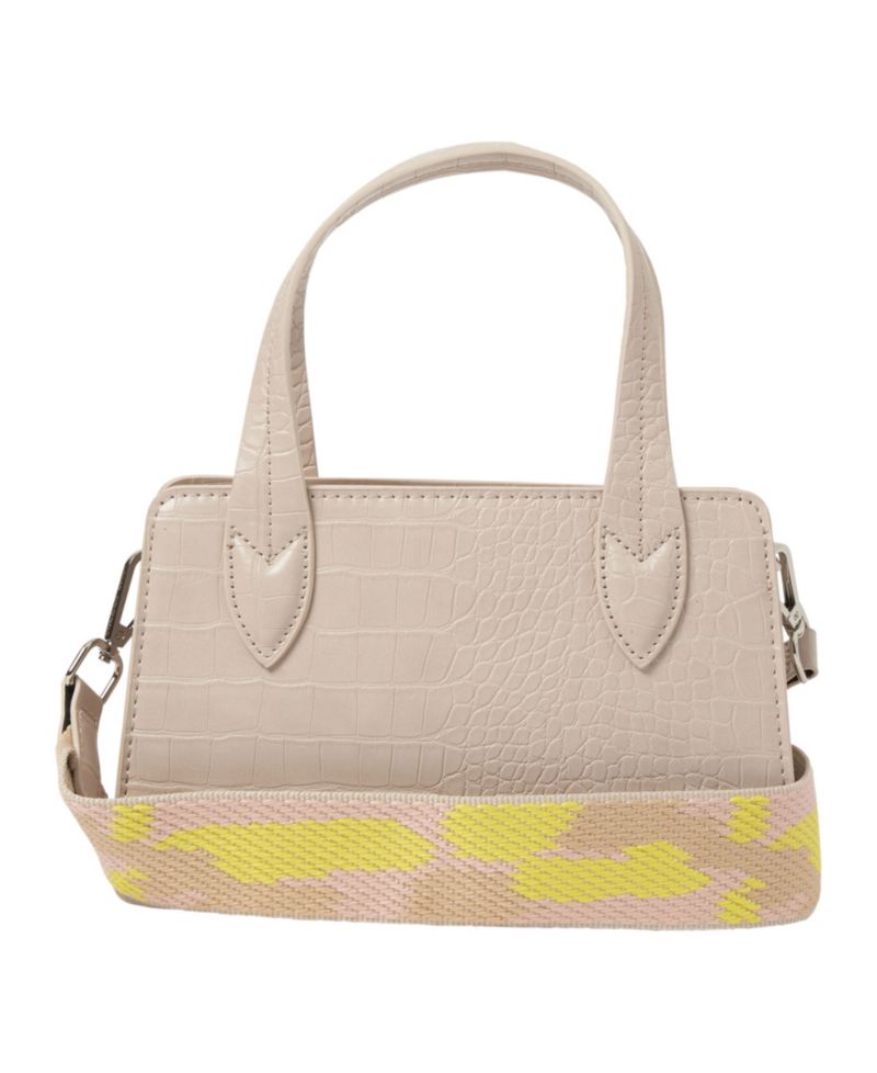 August Croc-effect Faux Leather Crossbody Bag